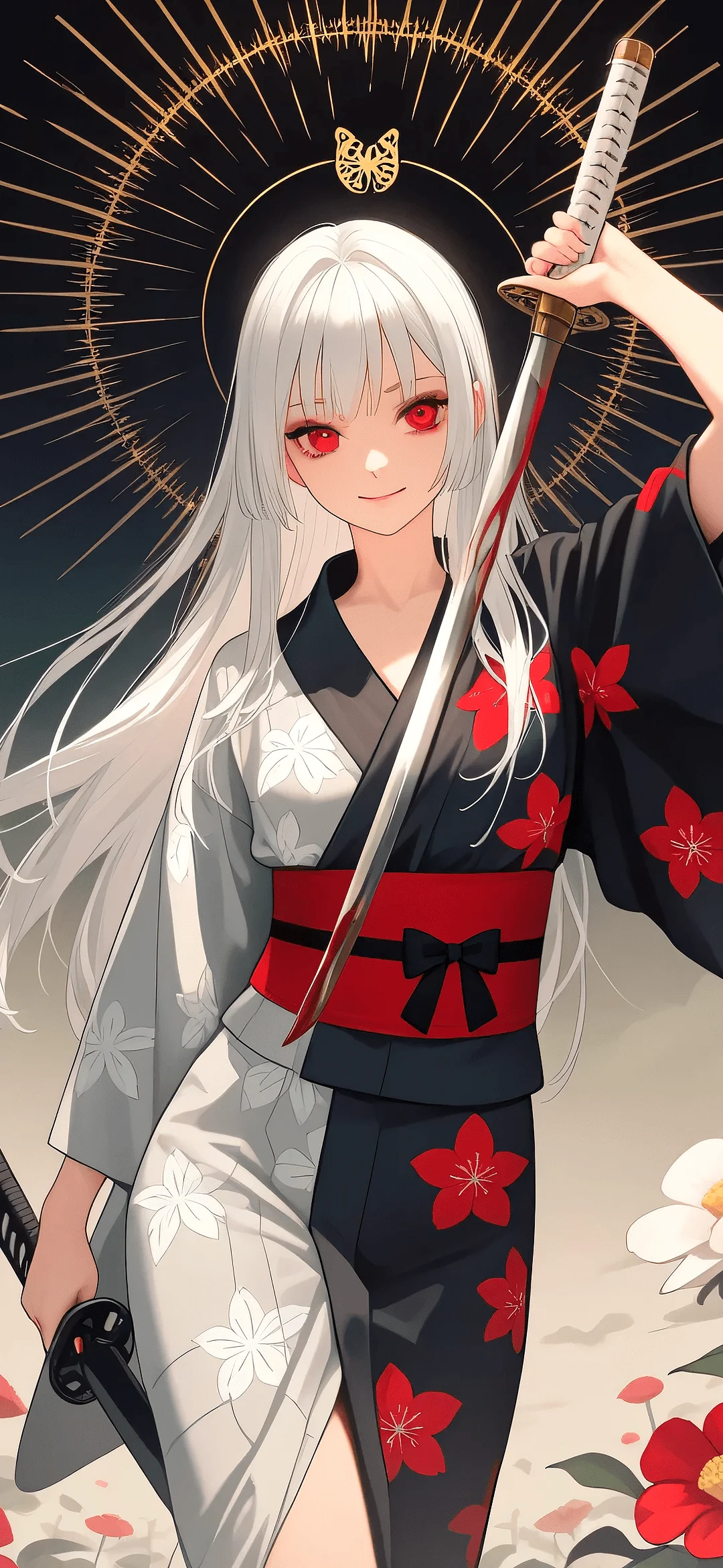 Anime girl samurai wallpapers for iphone