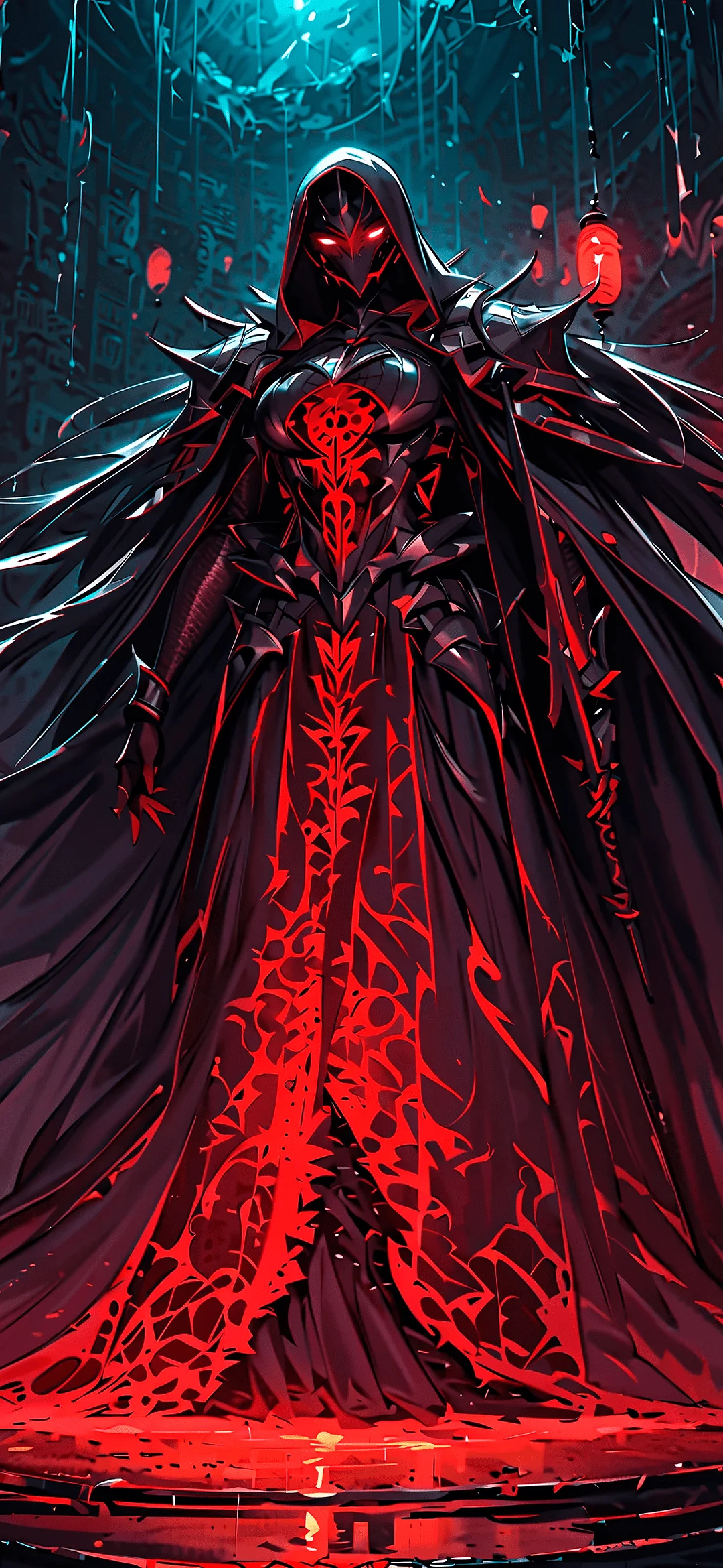 A magician in red guise