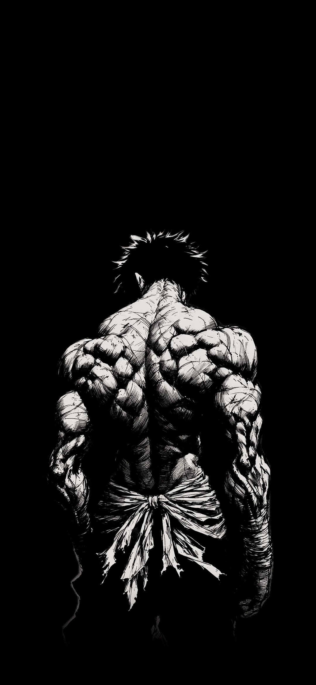 baki hanma wallpaper hd – anime character in fighting pose