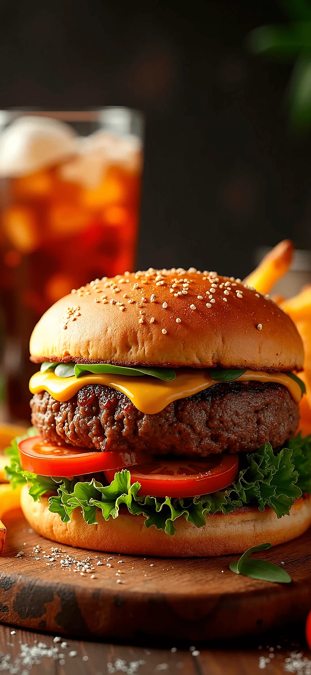 Hamburger wallpaper for mobile