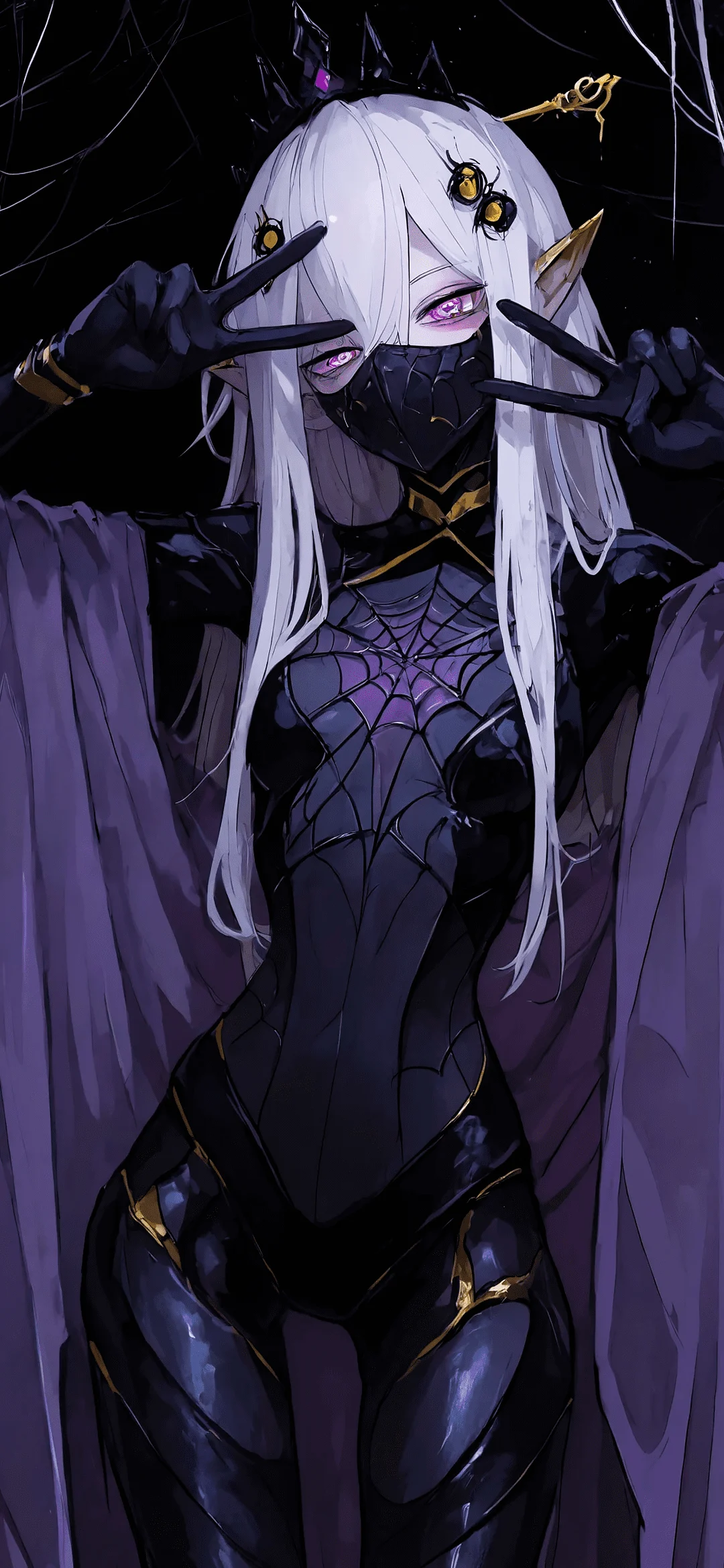 Anime girl in a Spiderman costume