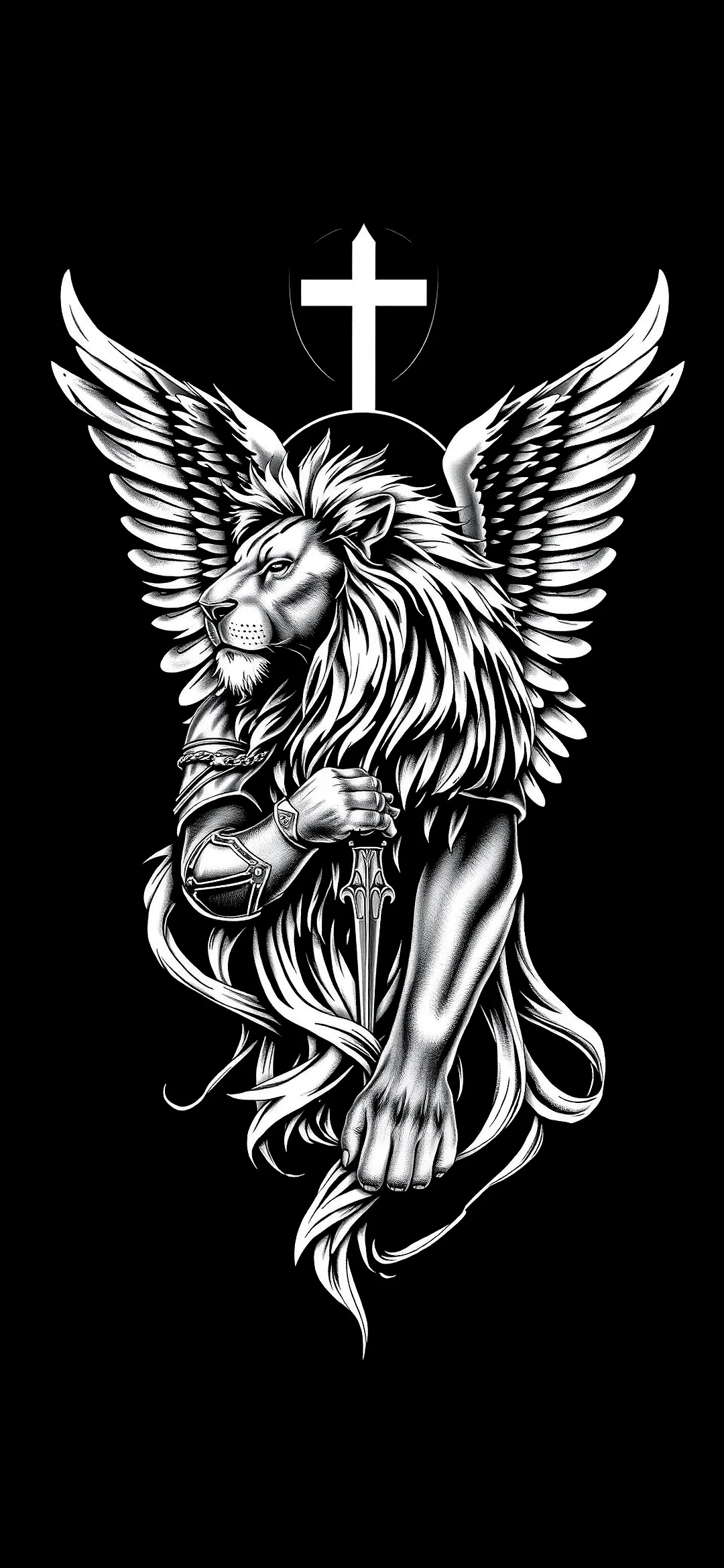 Lion with wings wallpaper, Lion with wings