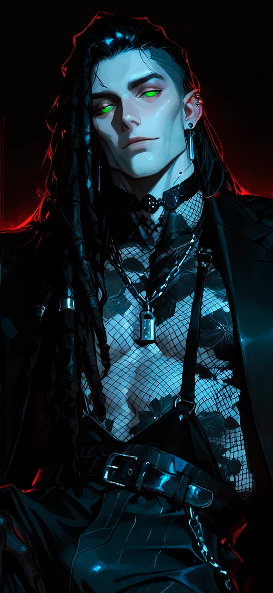 Long-haired anime man