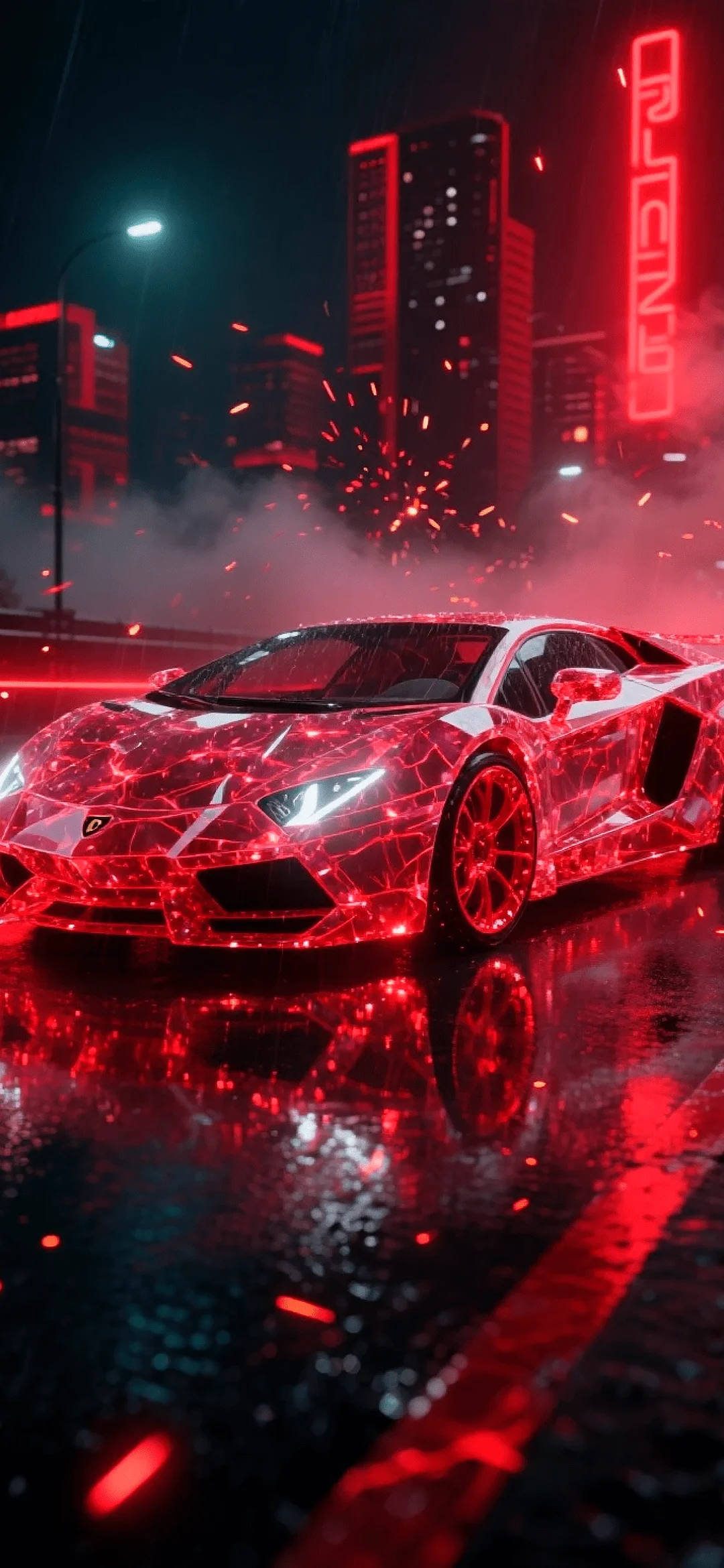 Red Crystal Lamborghini wallpapers, Lamborgini wallpaper 4k
