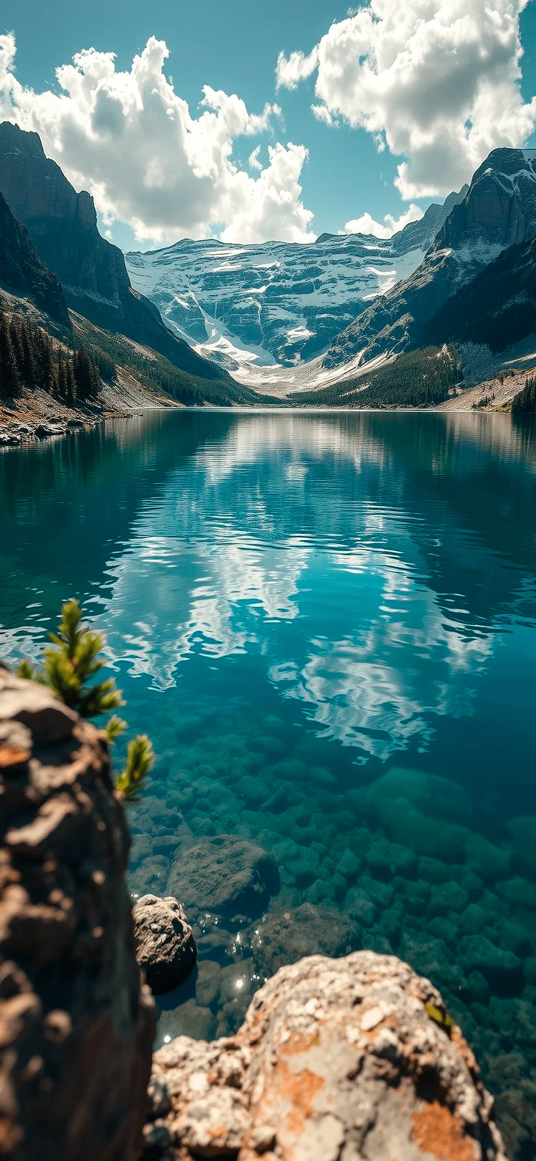 River with mountains