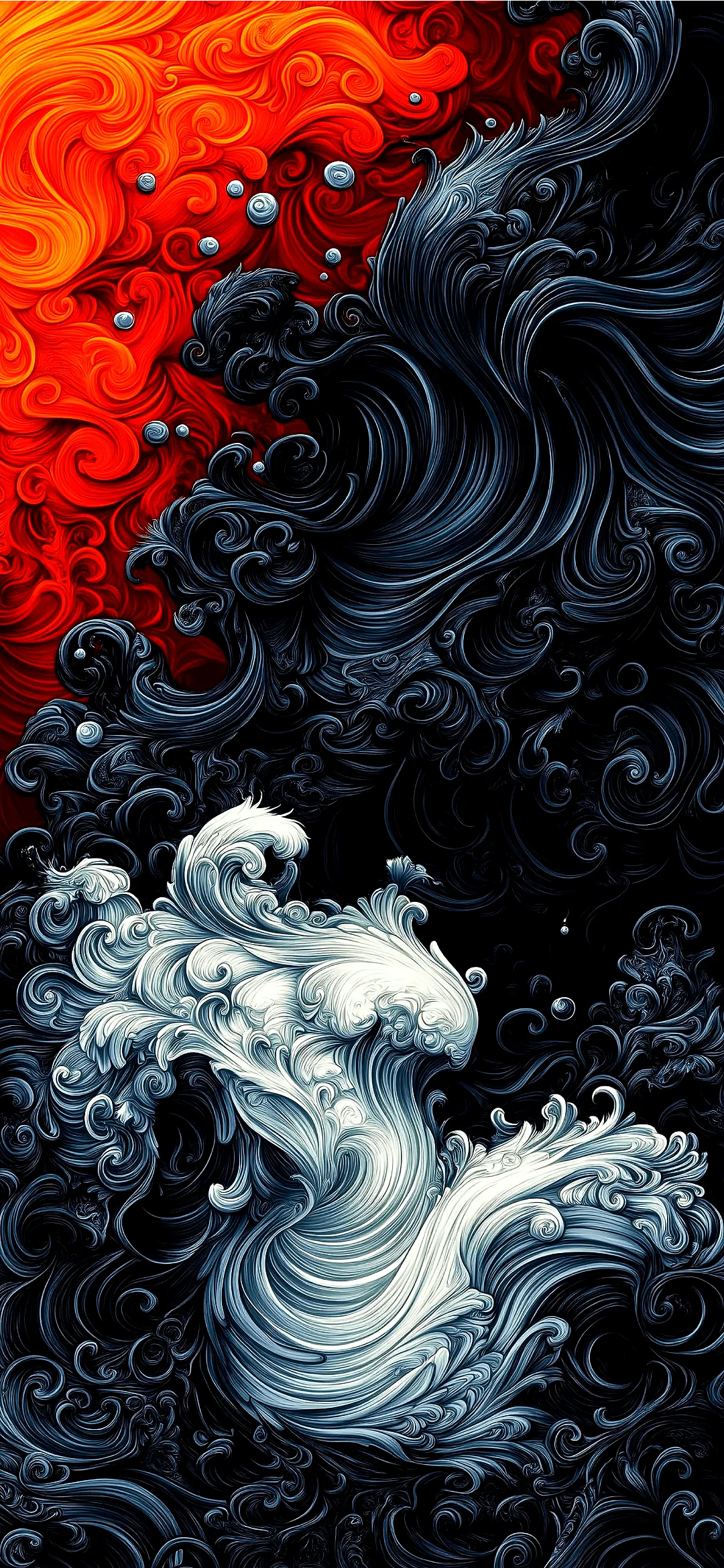 chinese wave style wallpaper hd – asian traditional pattern background