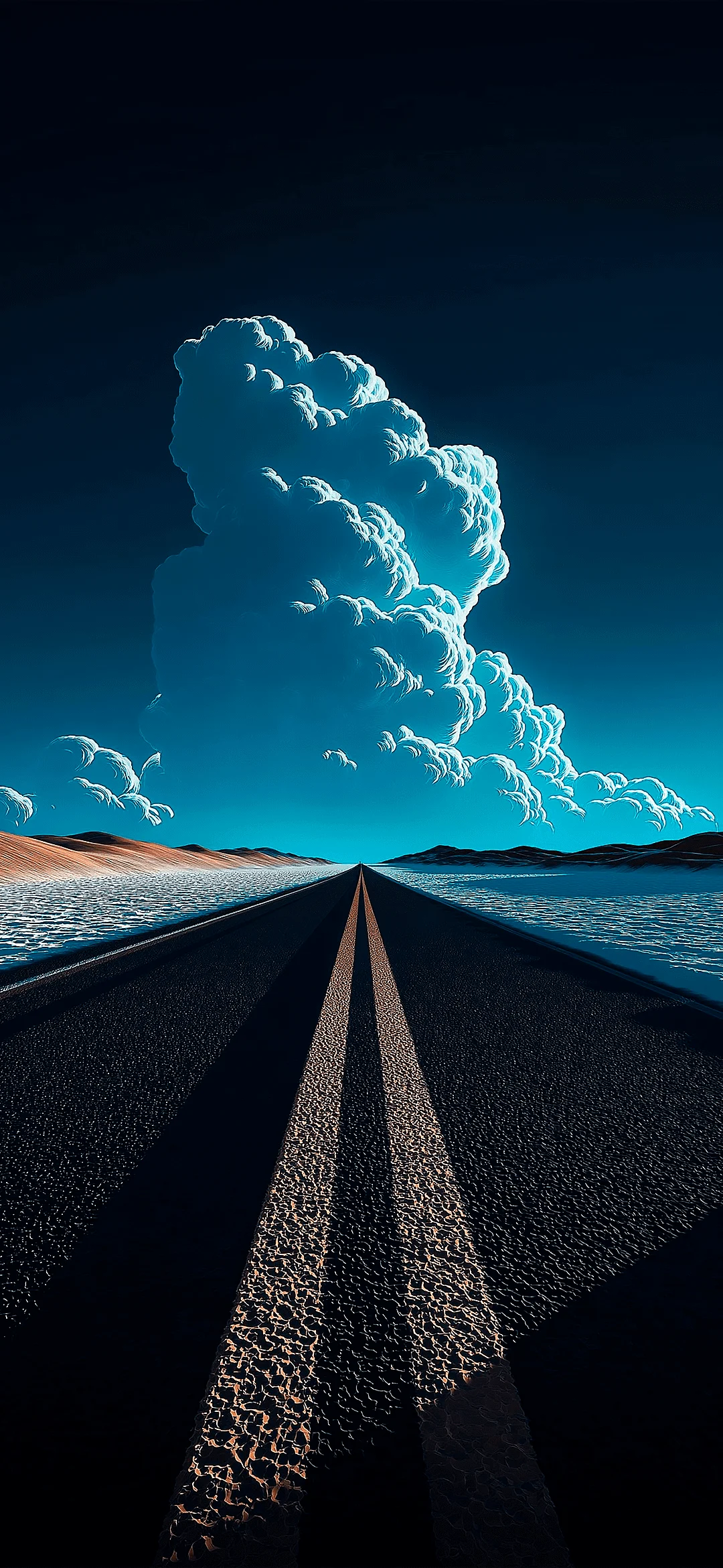 road adn sky wallpaper
