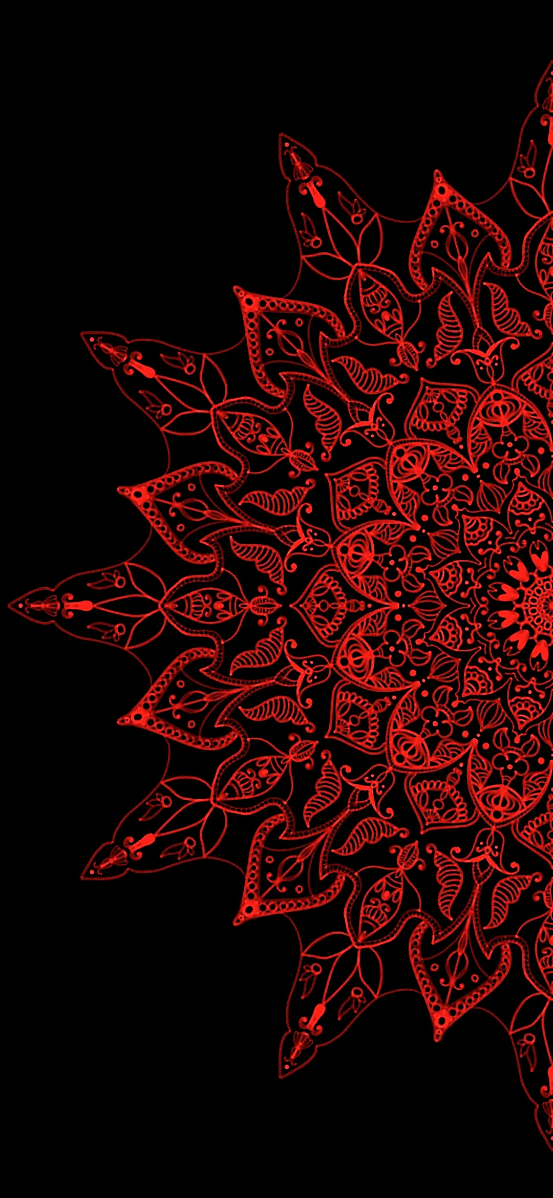 red mandala wallpaper hd – sacred geometry art background