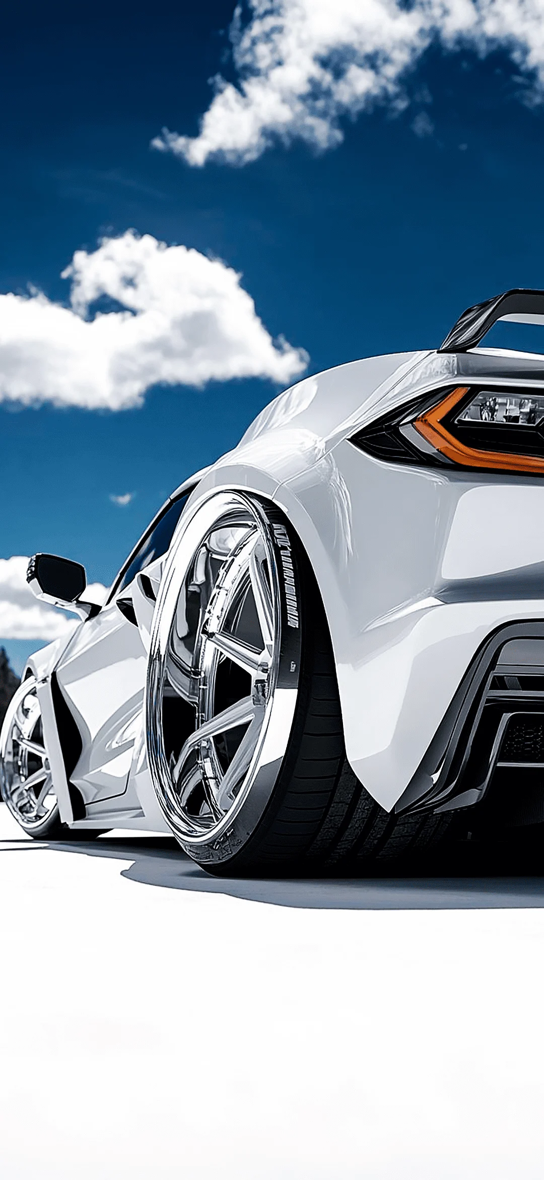 White car wallpaper hd