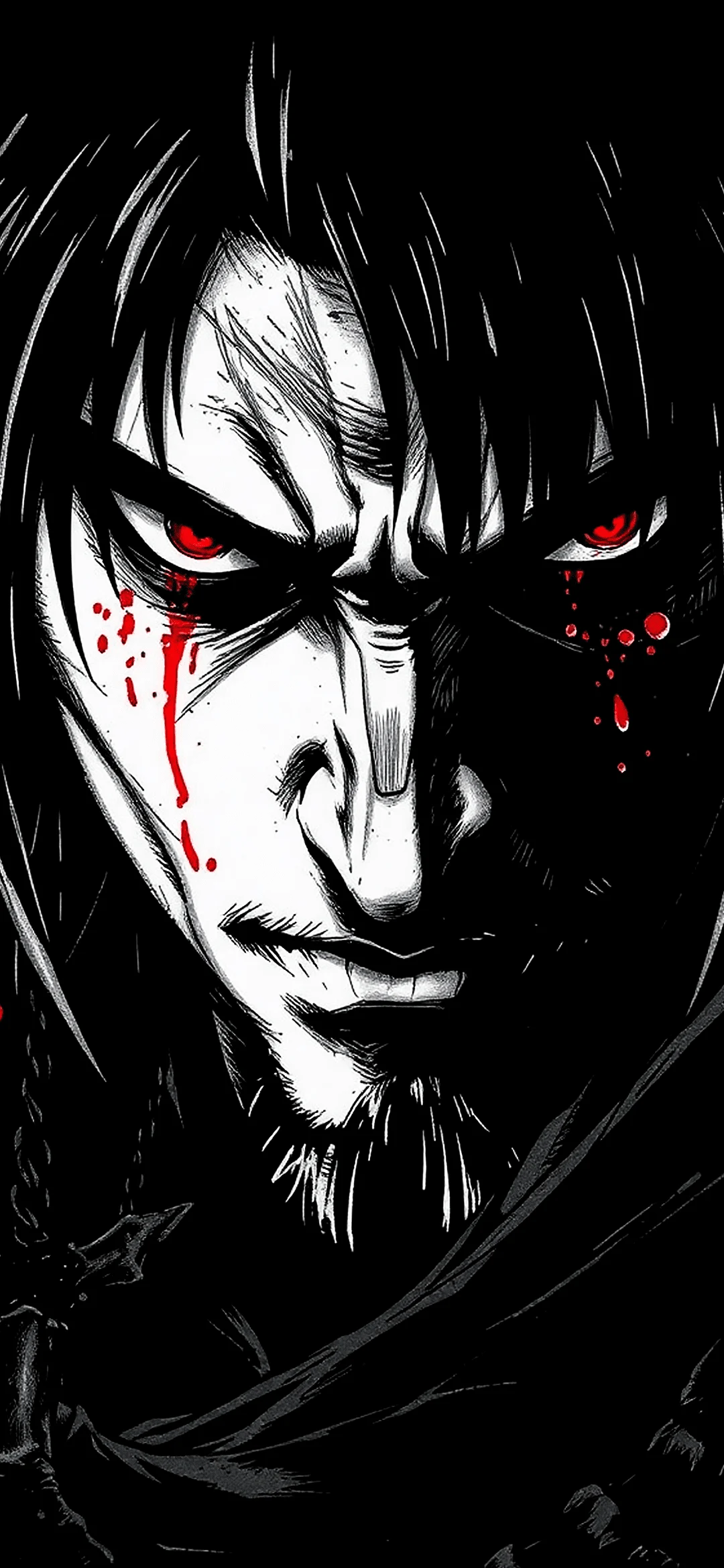 Black berserk wallpaper for Iphone 16 pro