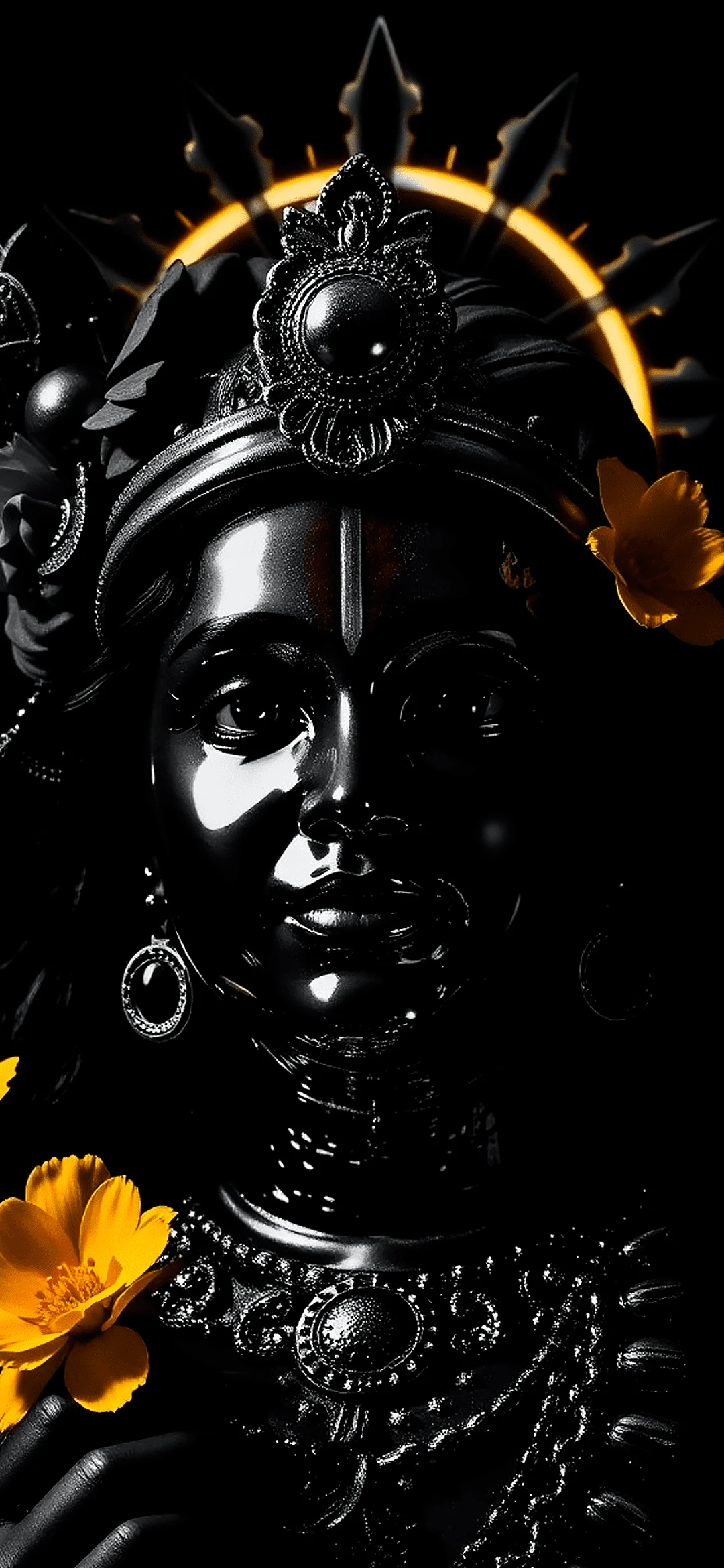 Black style Lord Krishna