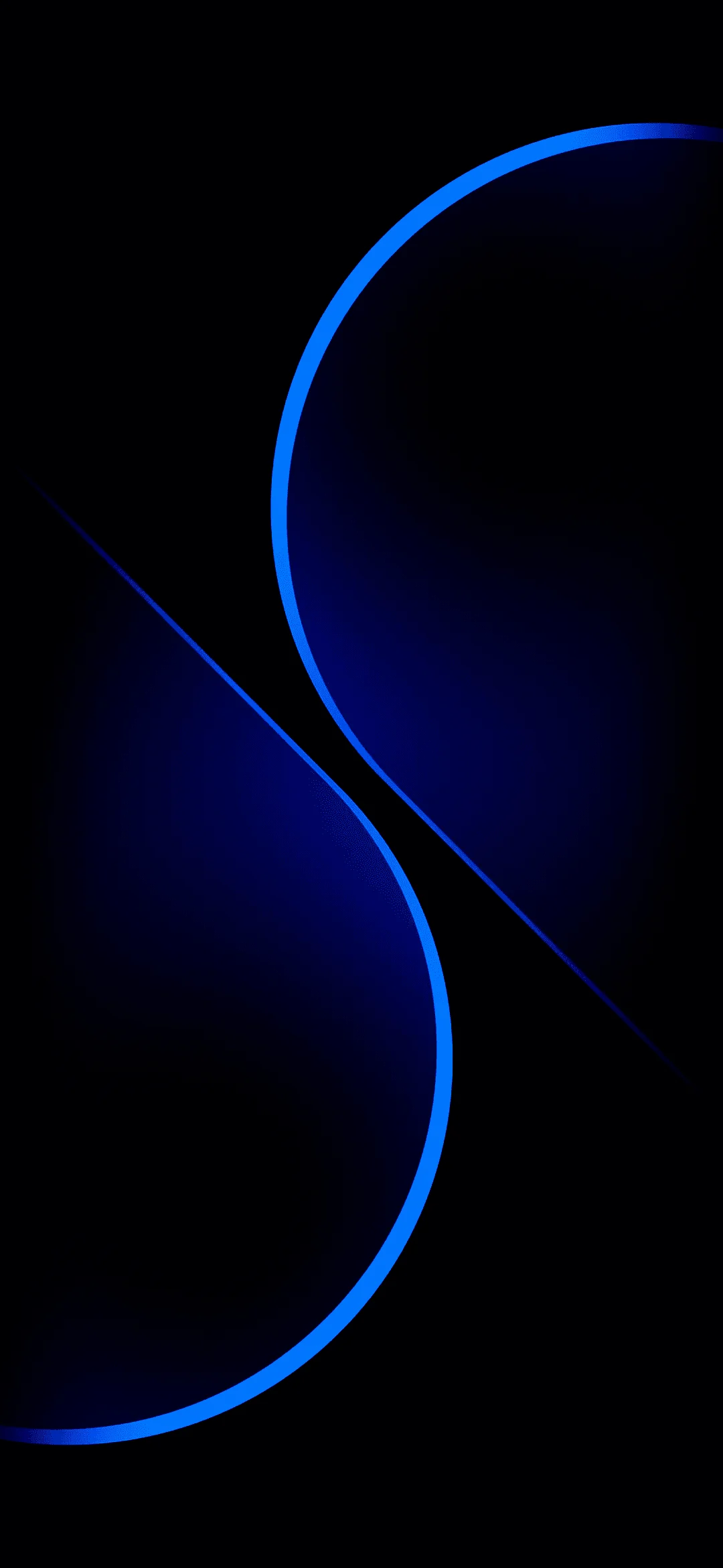4K Blue line abstraction wallpaper 2340x1080