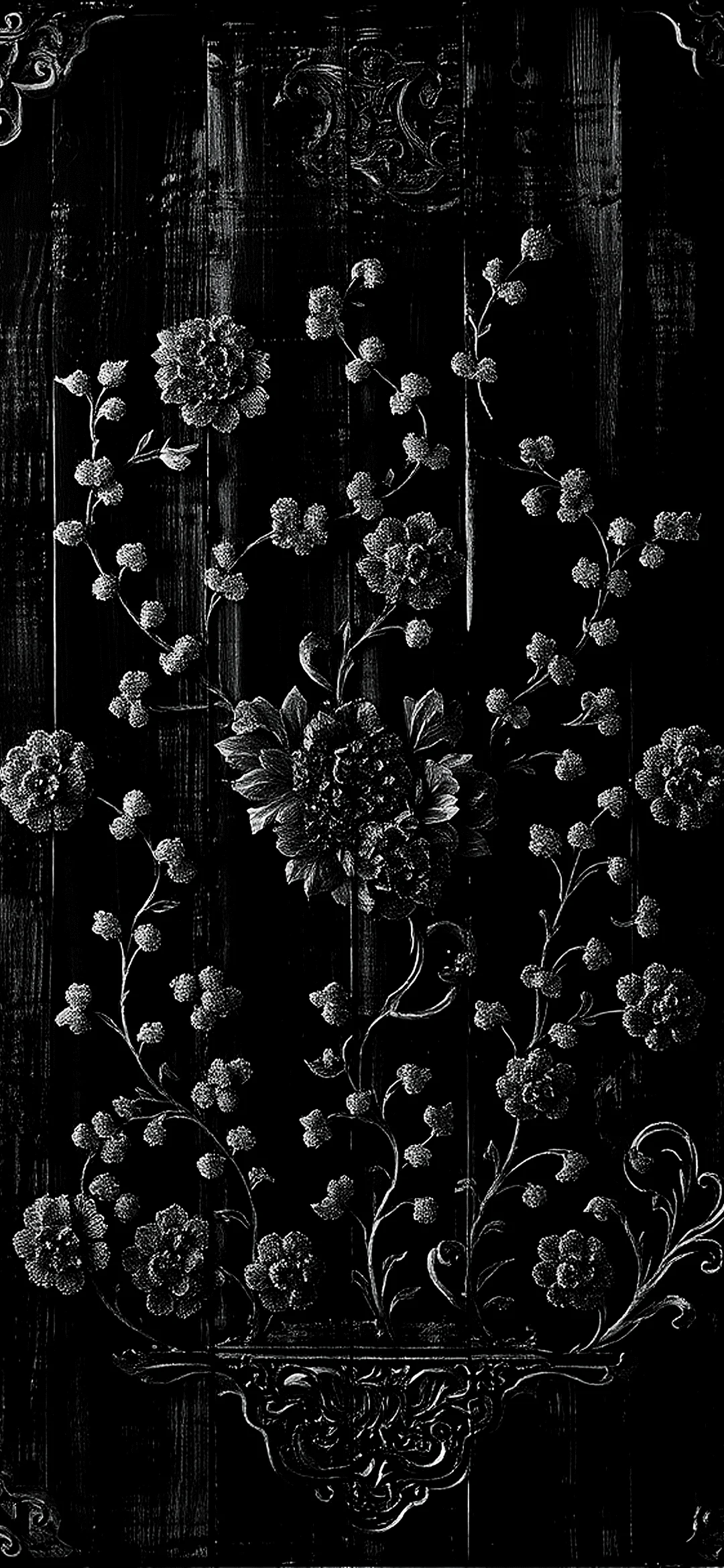 Iron flowers at the board wallpapers