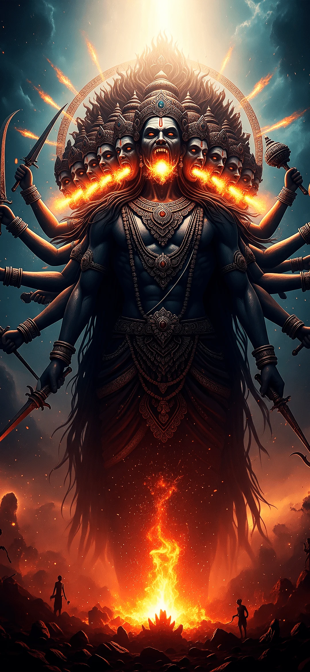 Lord Ravana wallpaper for Iphone 17