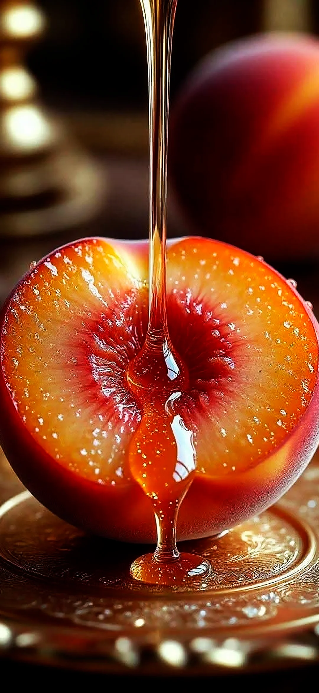 Peach with honey wallpaper for Iphone
