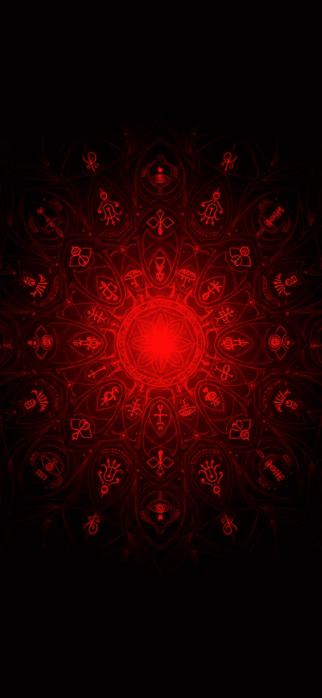 Red mandala wallpaper for phone