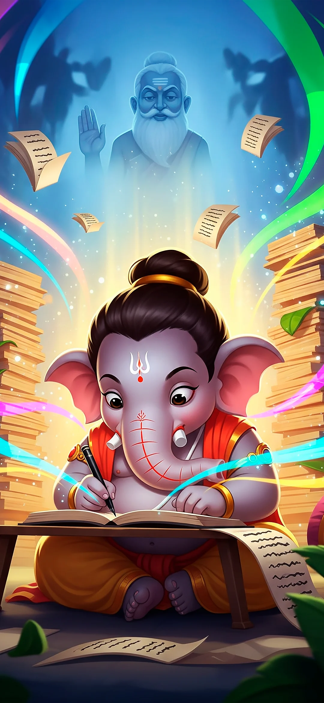 Wallpaper Lord Ganesha cartoon wallpaper for Xioami Redmi Note 15 Pro