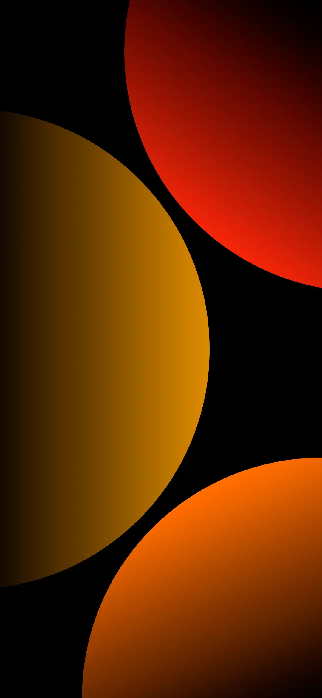 Abstraction circles orange color wallpaper