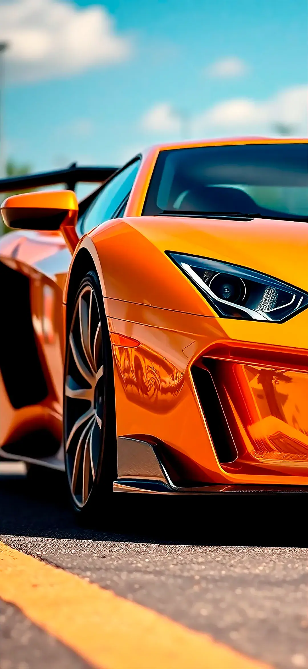 Gold color Lamborgini wallpaper HD