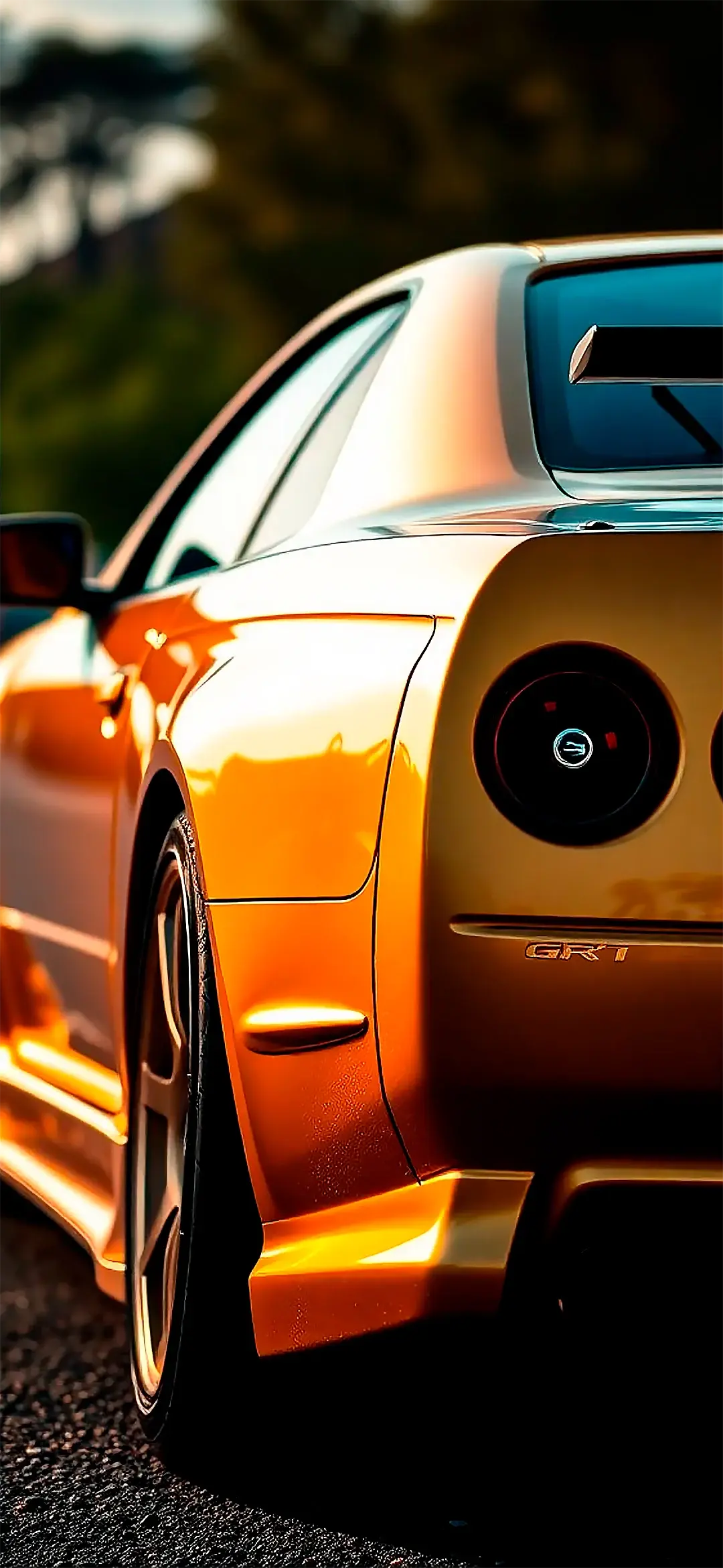 Gold color Nissan Skyline wallpaper hd