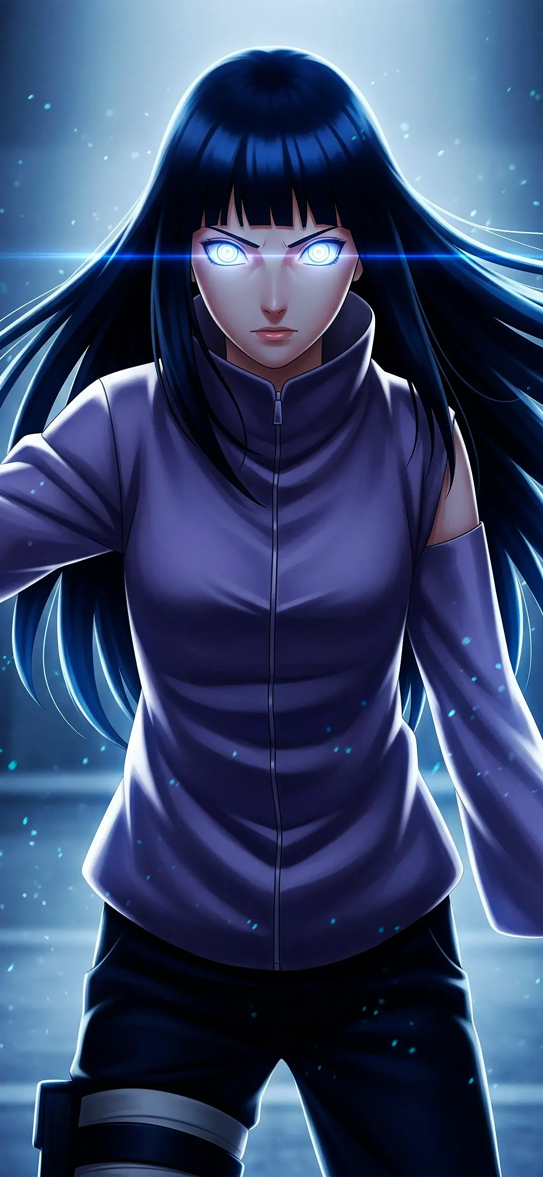 Hinata Hyuga with white eyes wallpaper