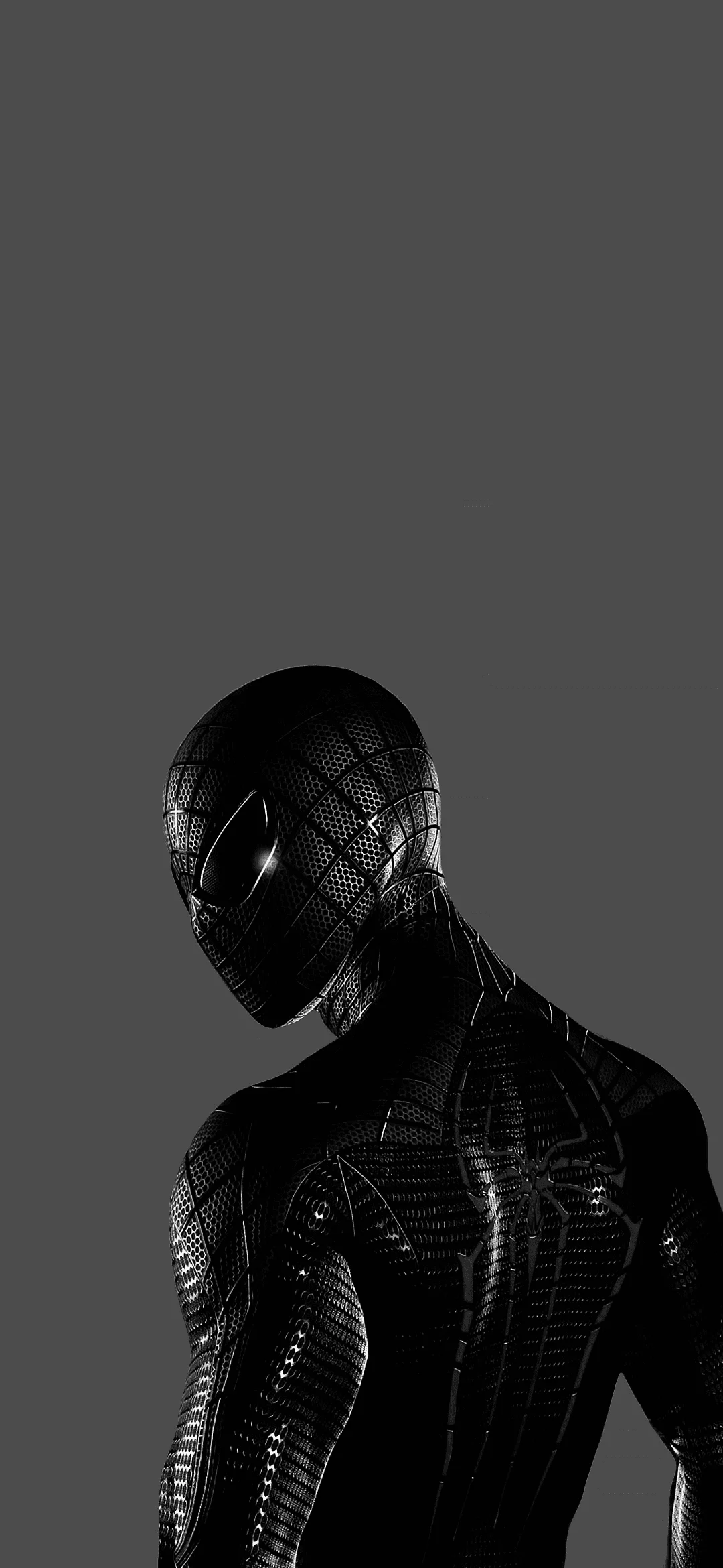 Spider man on grey background