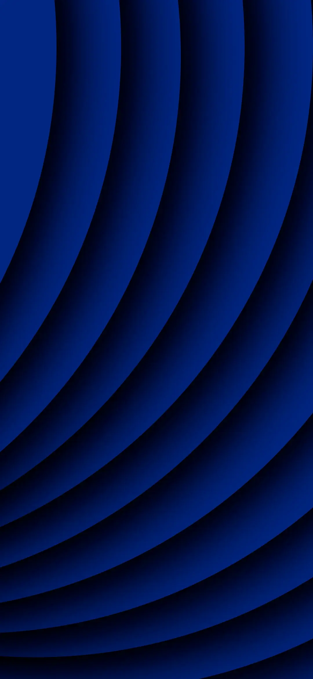 Deep Blue Layered Curves Wallpaper