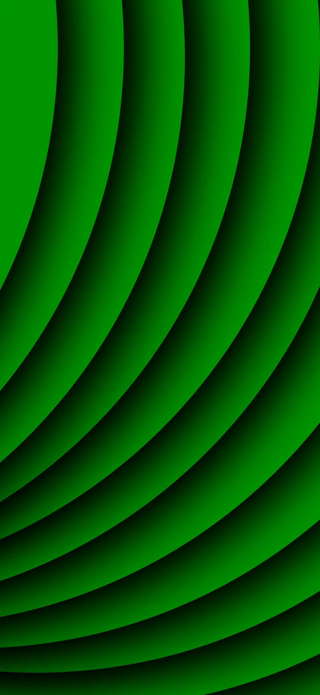 Deep Green Layered Curves Wallpaper