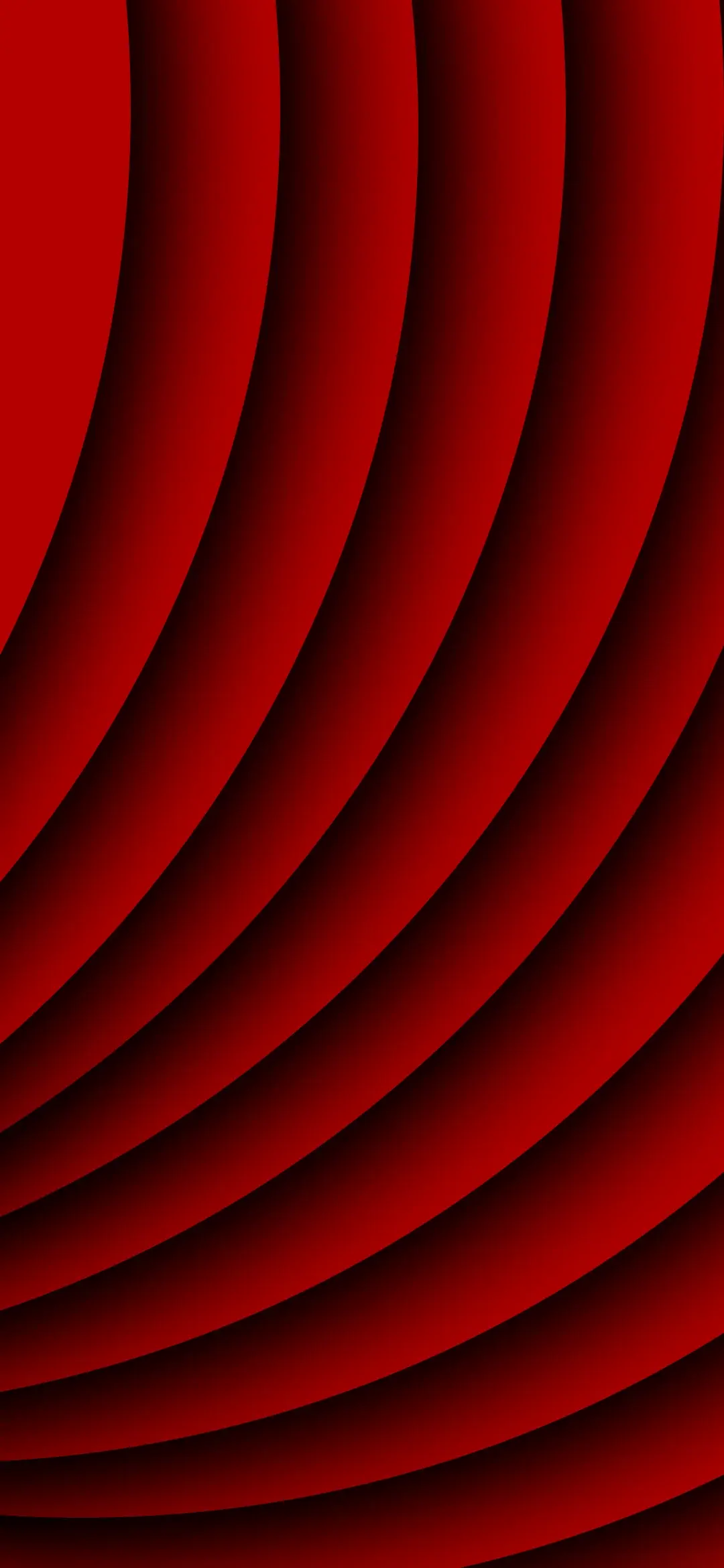 Deep Red Layered Curves Wallpaper