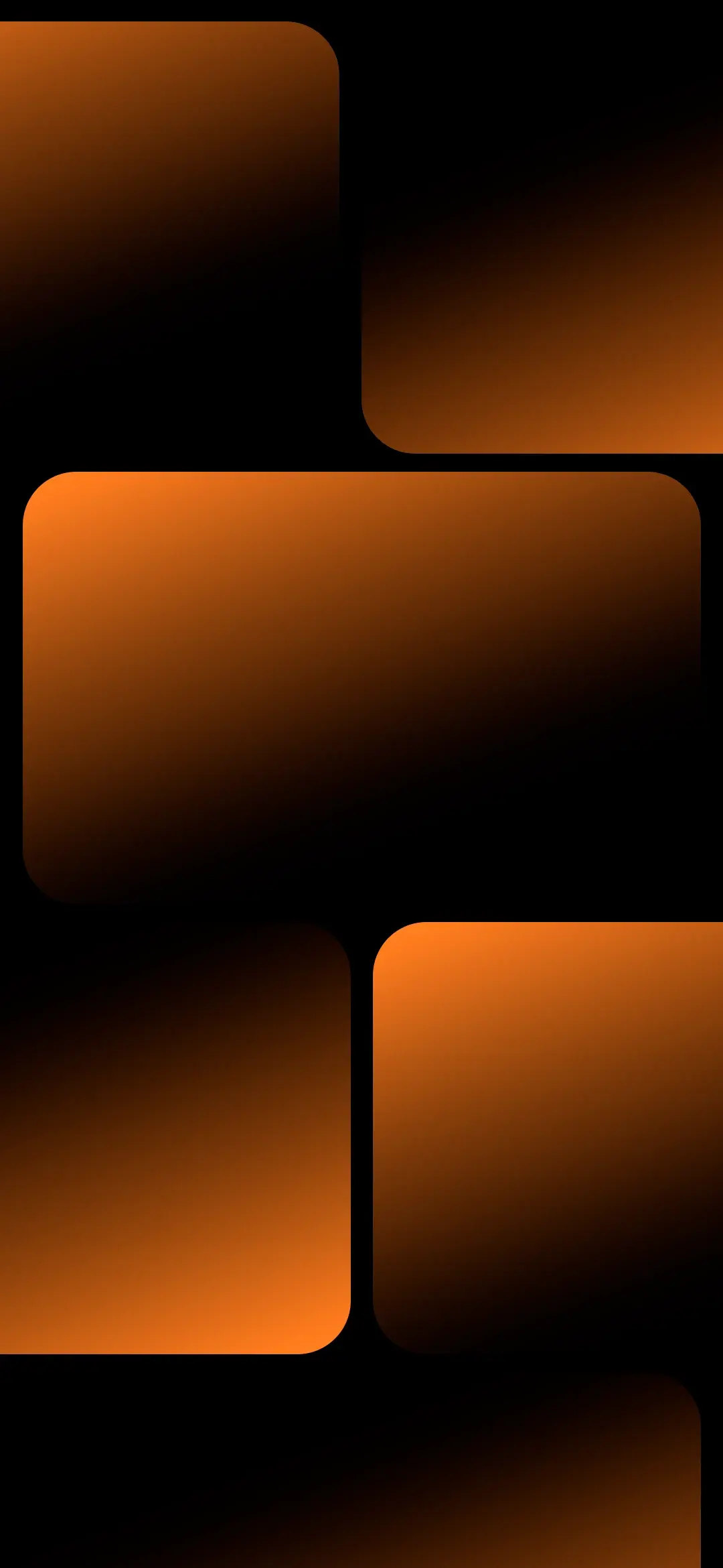 Orange Gradient Geometric Blocks Wallpaper