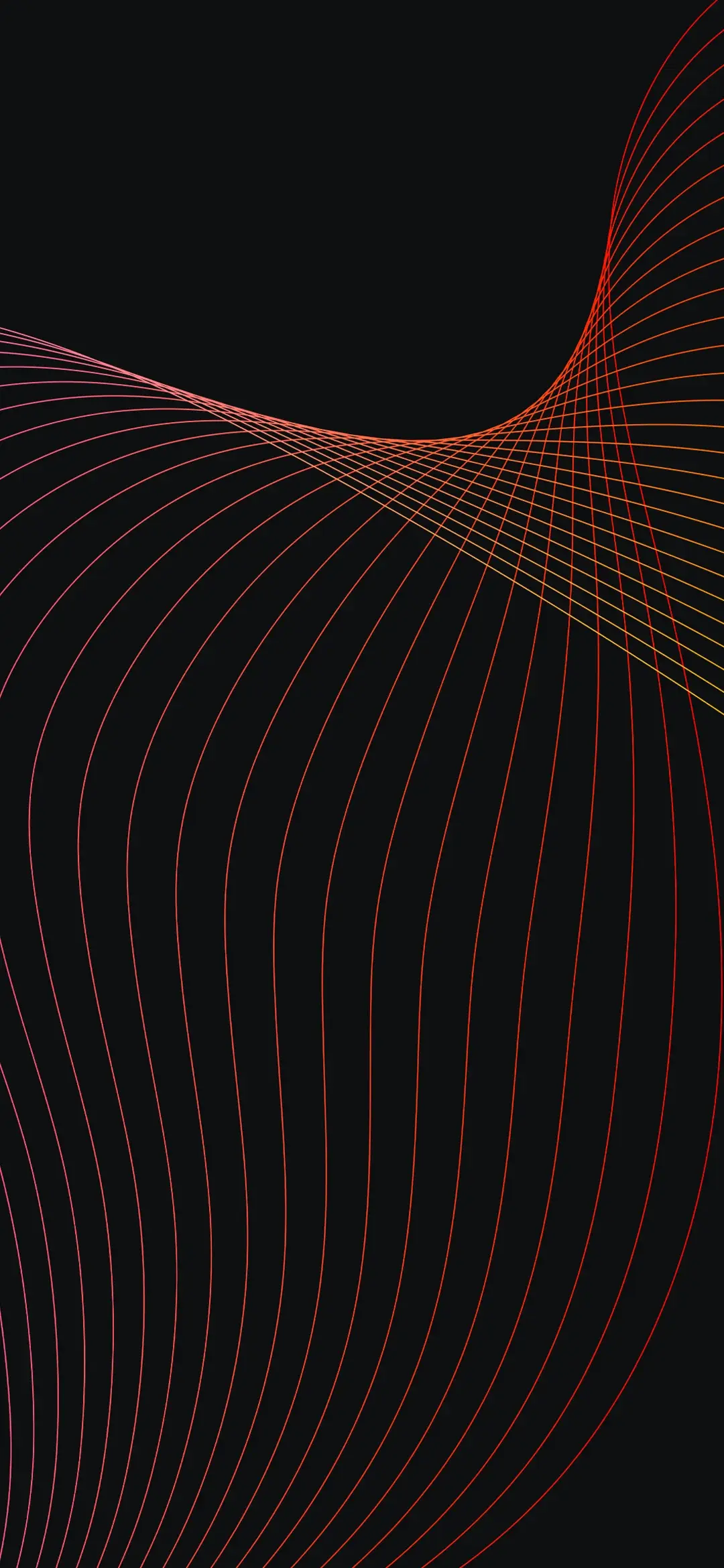 Red & Orange Elegant Wave Line Abstract wallpaper