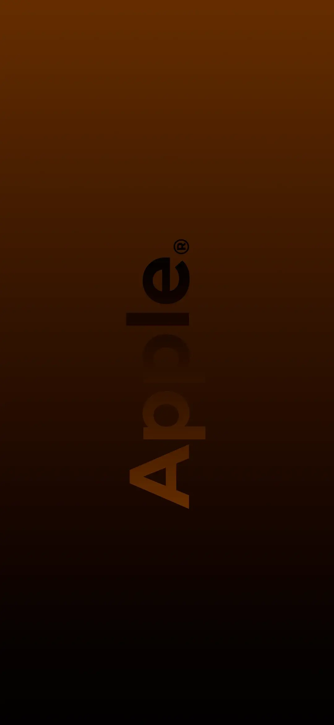 Minimalist Brown Apple Brand Wallpaper