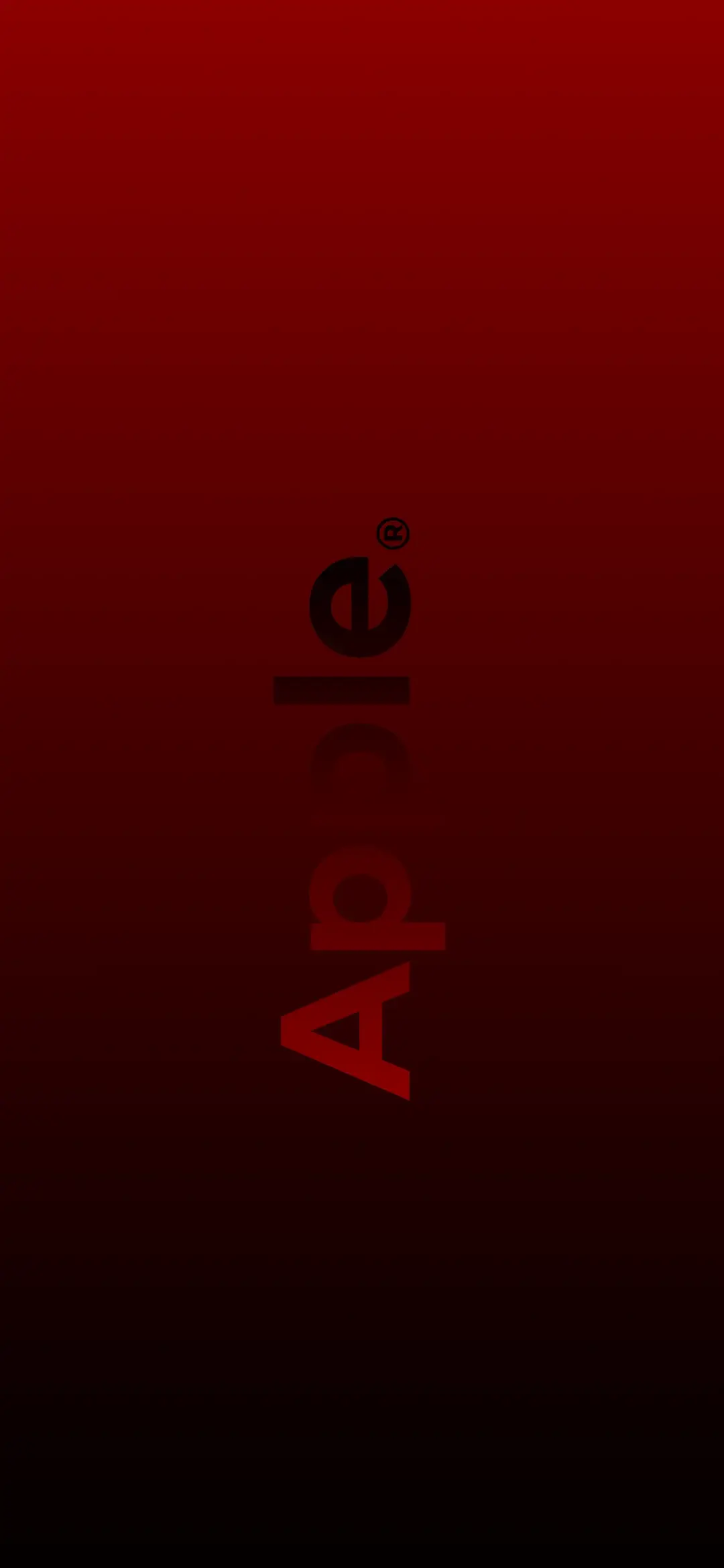 Minimalist Red Apple Brand Wallpaper