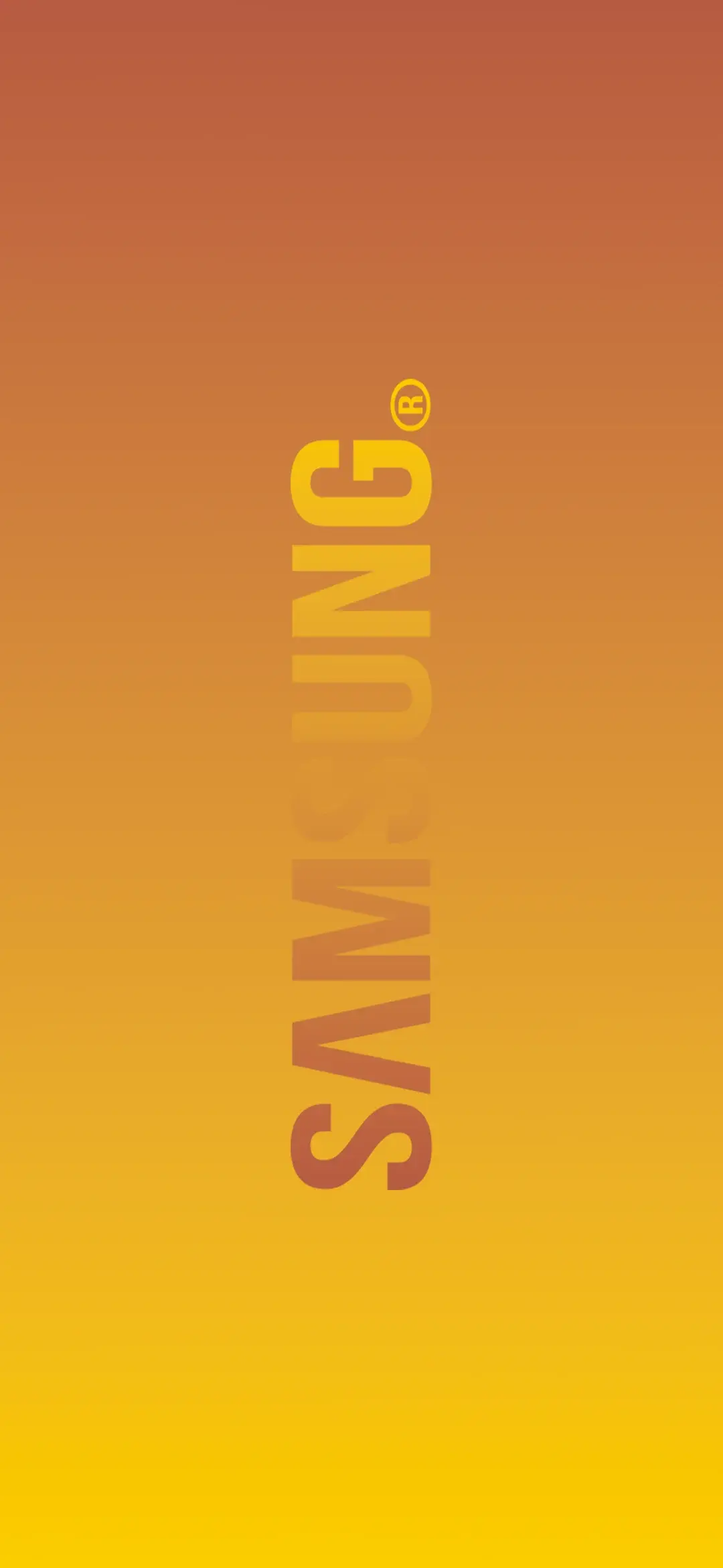 Orange yellow gradient wallpaper Samsung logo
