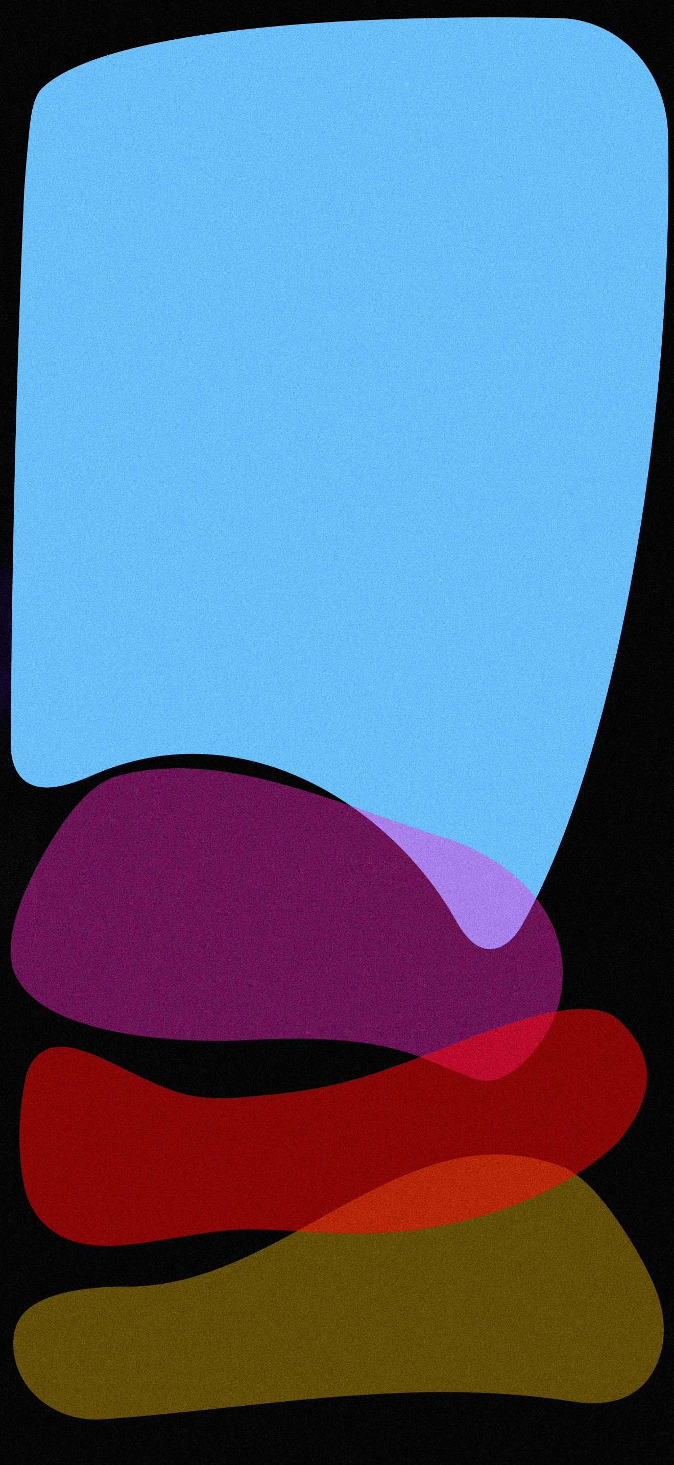 4K Stacked Abstract Shapes Wallpaper 2340x1080