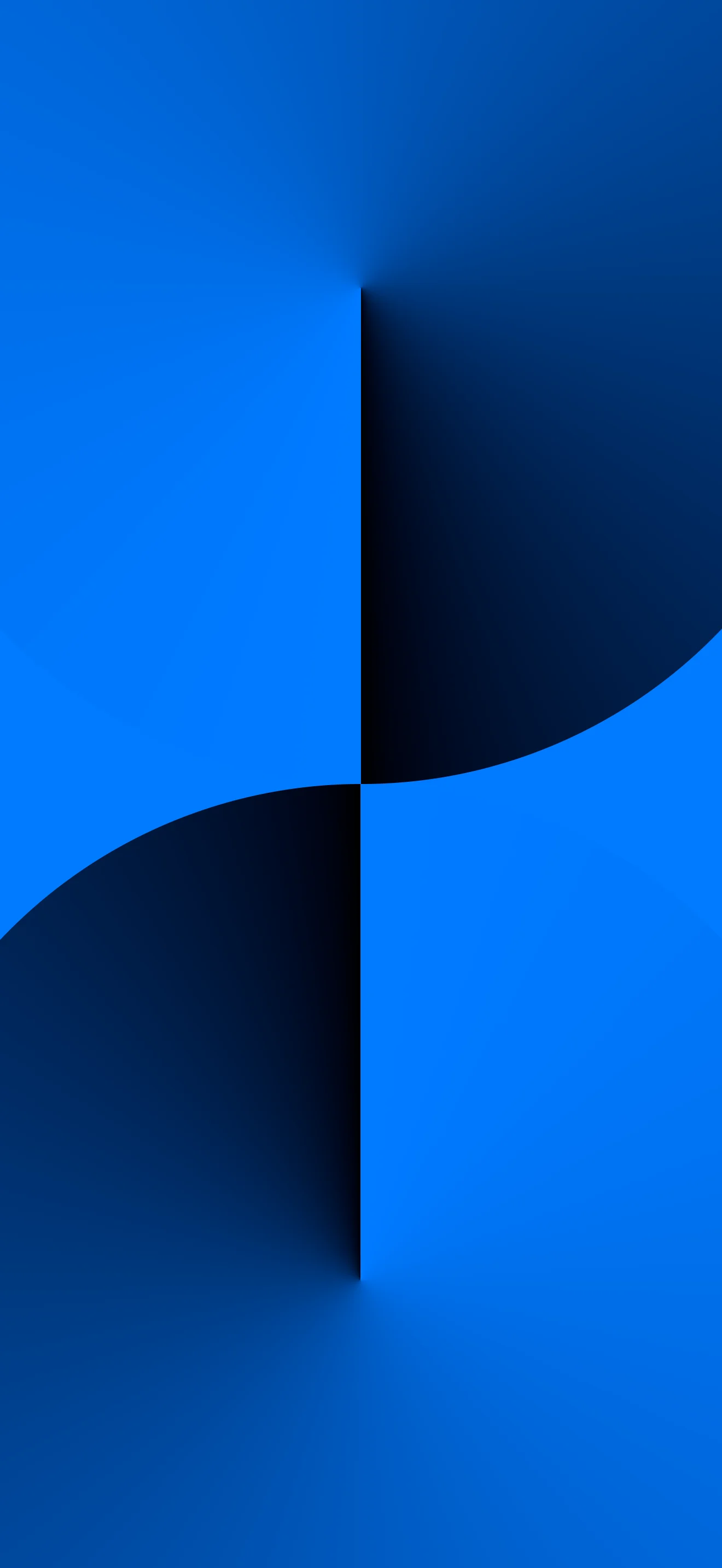 4K Blue Geometric Minimal Wallpaper 2340x1080