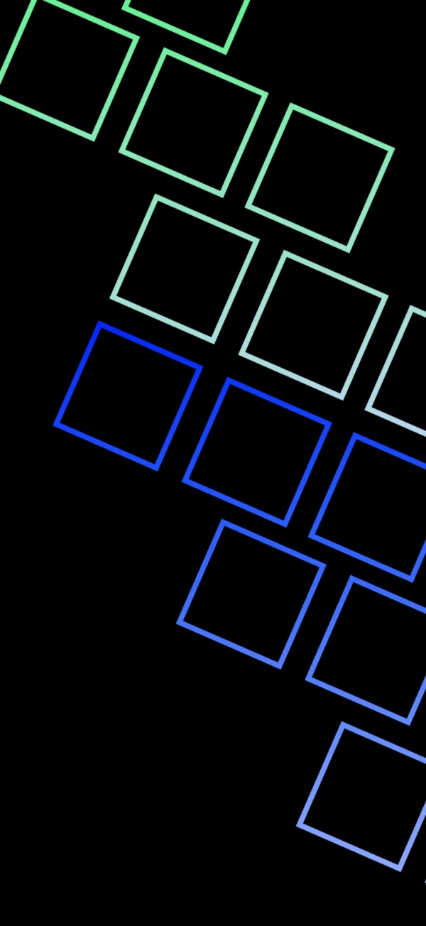 Blue Green Geometric Squares Abstract Wallpaper