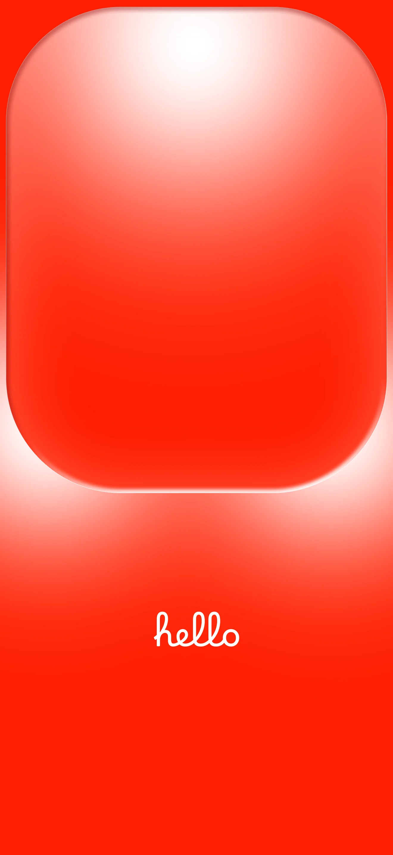 4K Hello Minimal Red Gradient Wallpaper 2340x1080