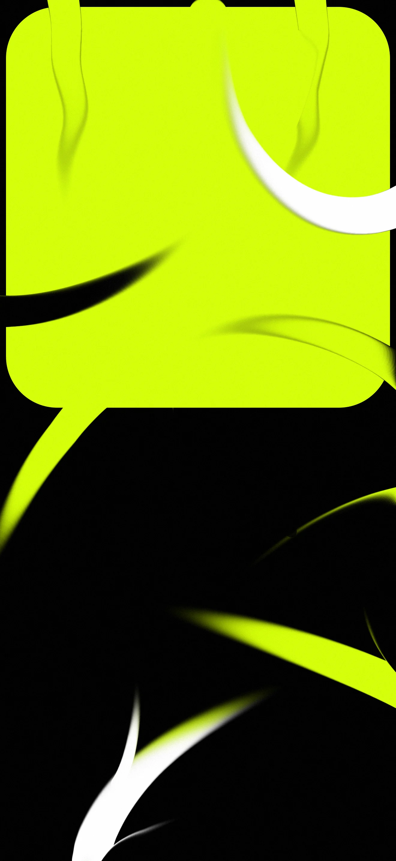 4K Neon Lime Abstract Wallpaper 2340x1080