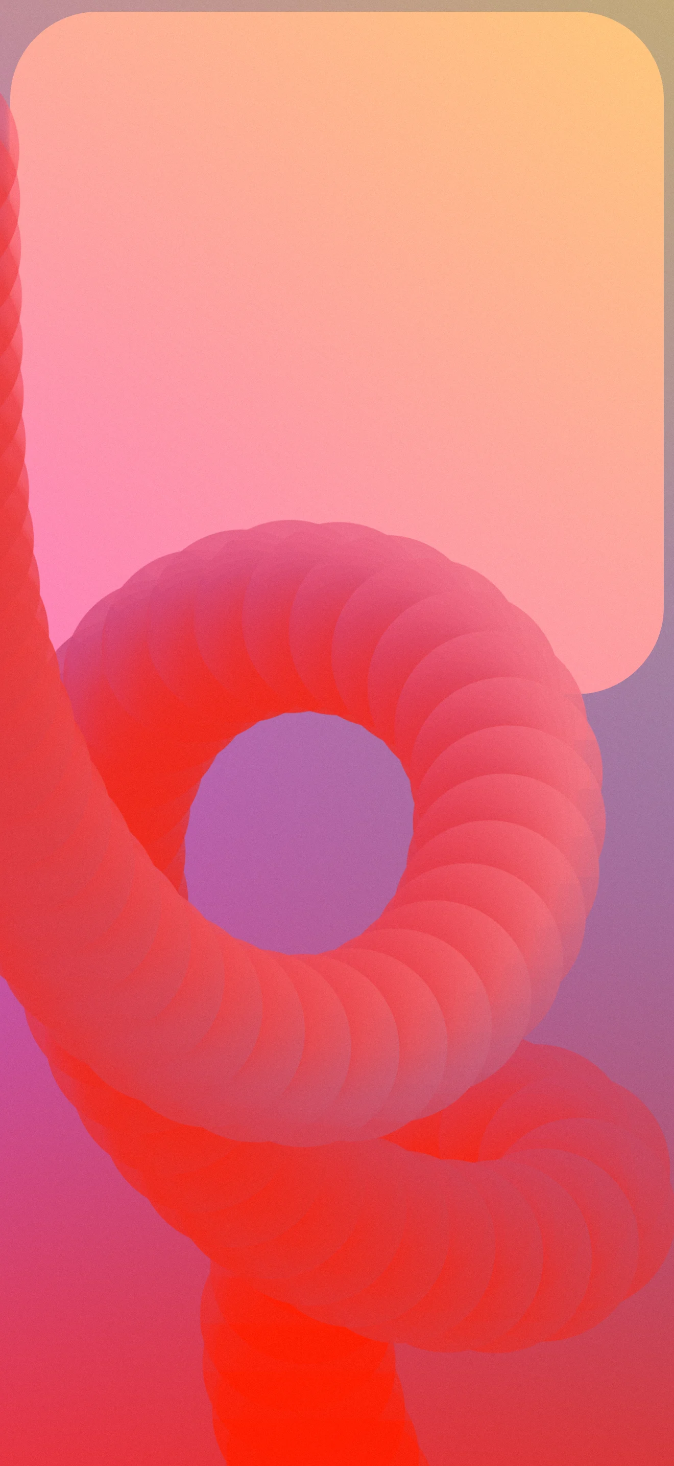 4K Orange Red Abstract Spiral Wallpaper 2340x1080