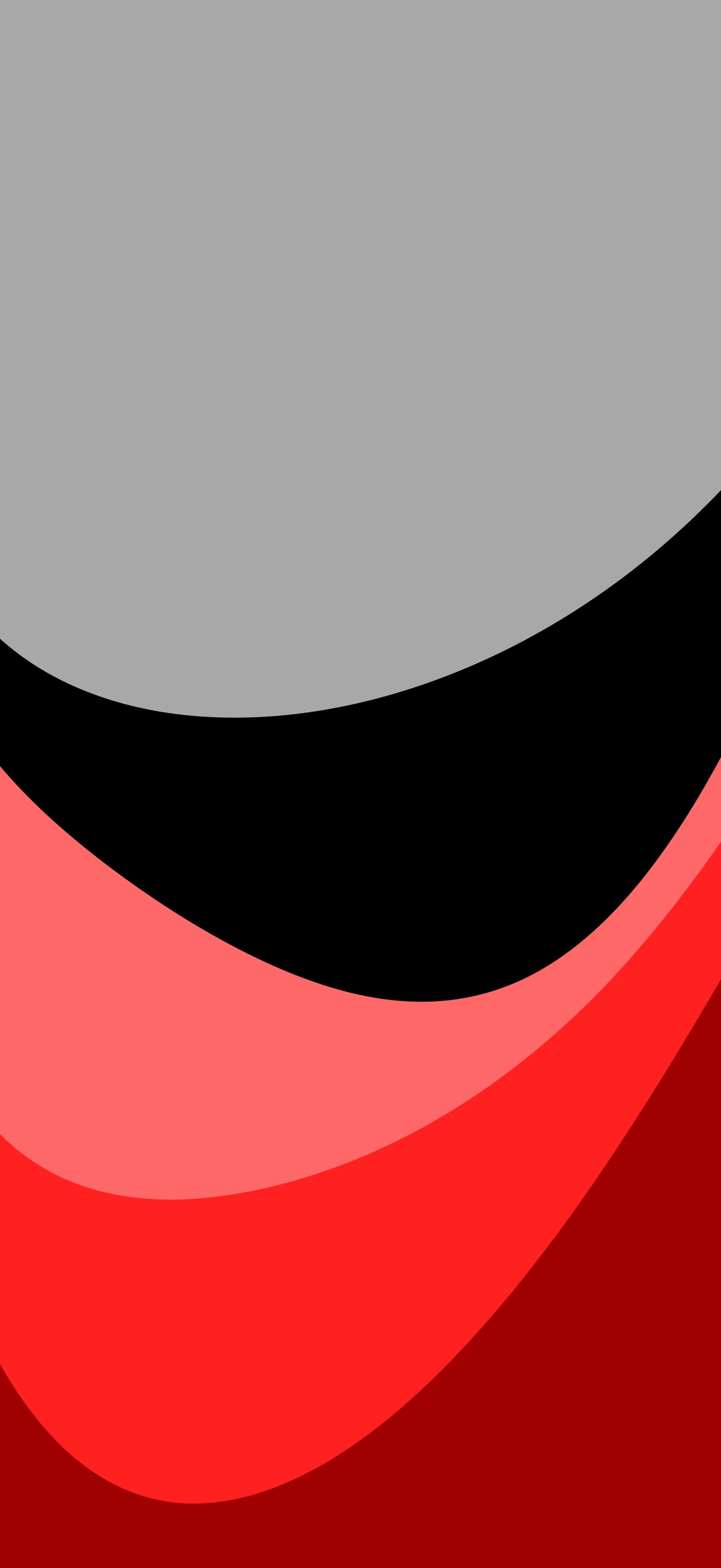 4K Red Abstract Curved Shapes Wallpaper 2340x1080