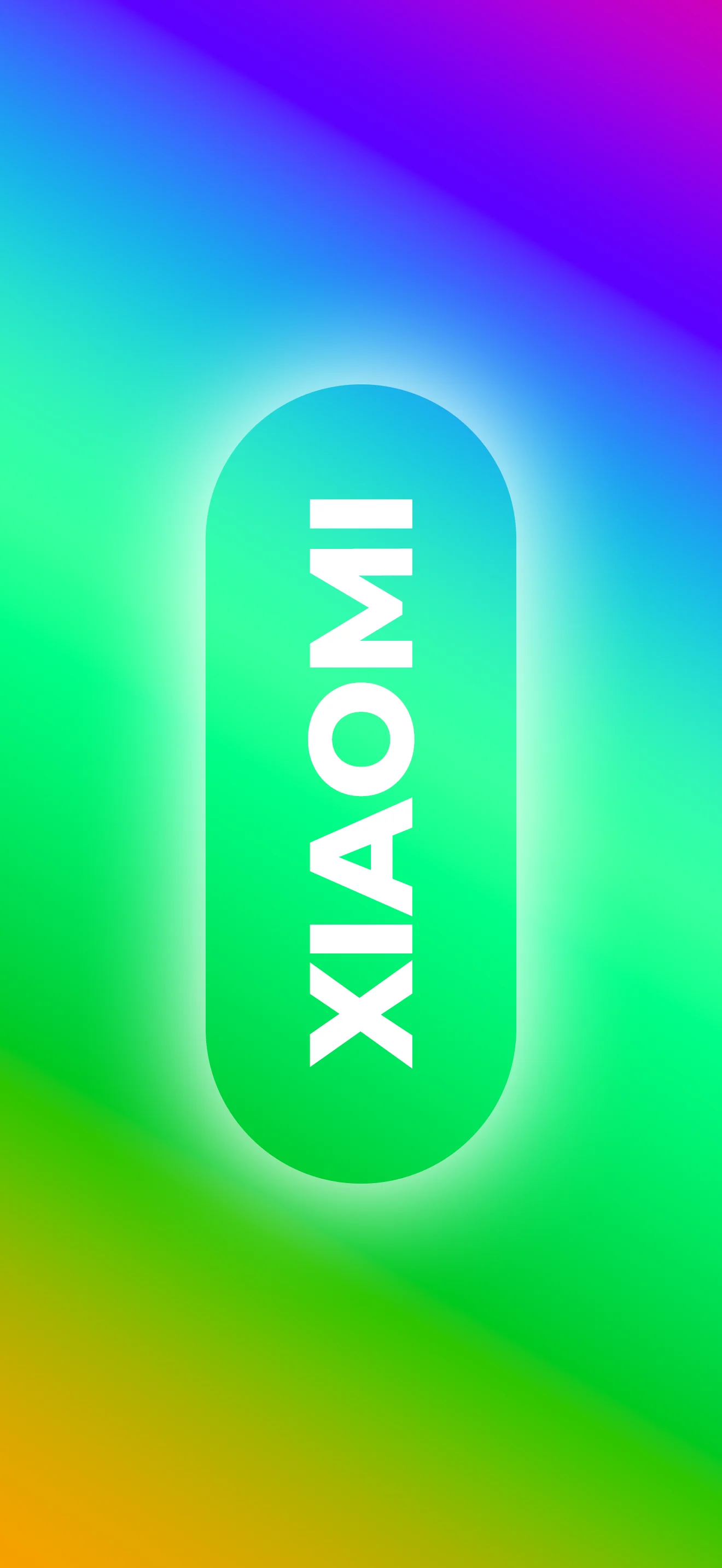 4K Xiaomi Gradient Logo Wallpaper 2340x1080