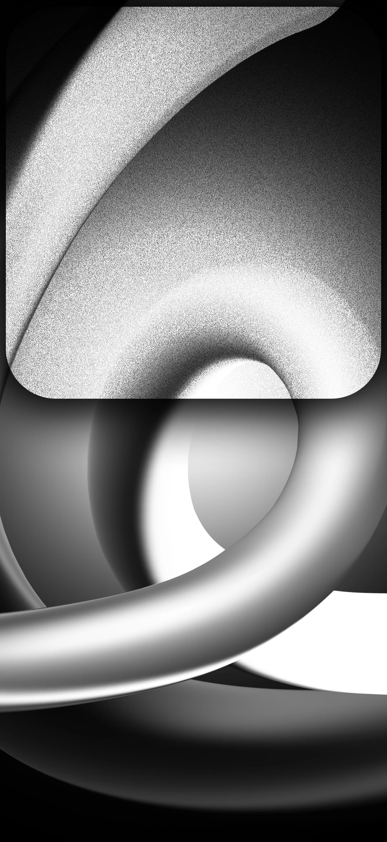 Black and White Abstract 3D Shapes Wallpaper